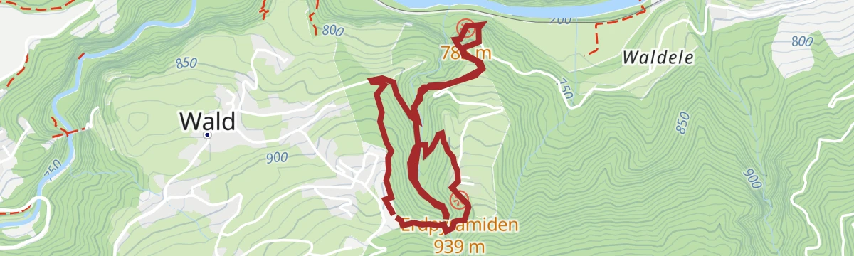 Route map: Rundweg Erdpyramiden